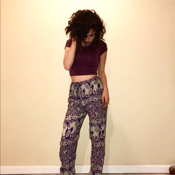 Cute Elephant Hippie Pants - Picture 2 of 3